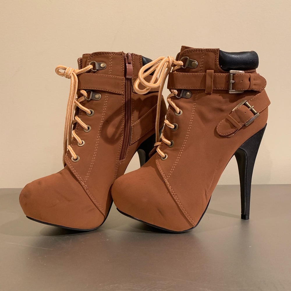 Tan boots